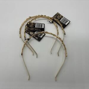 La ta da Gold Metal Headband Tree Twig Boho x3 NWT